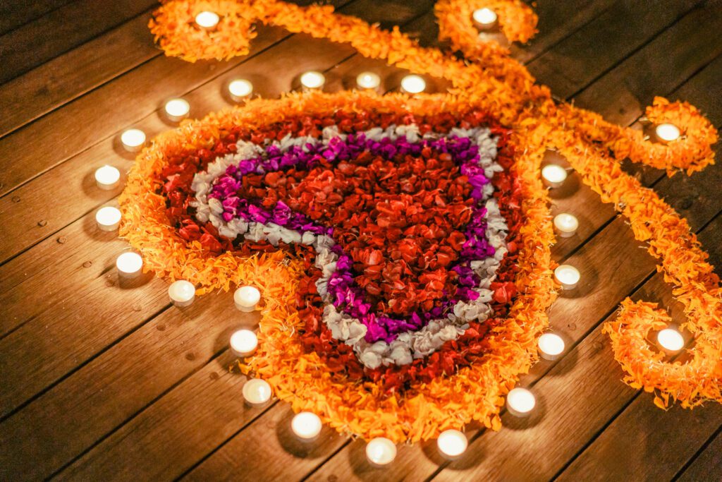 1.2.2.14. Romantic Dinner Setup - Flower Setup